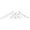 Ekena Millwork Pitch Milton Architectural Grade PVC Gable Pediment, 48"W x 10"H x 1"P (5/12) GPP048X010X100MIL - alternate 1